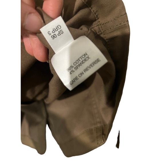 ST JOHN SPORT  belted jacket Blazer Brown Cotton Sz M - Picture 5 of 5